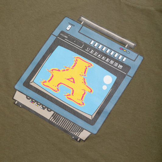 Arcade A TV Tee - Army Green