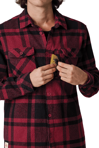 Globe Wanderer Shacket - Rhubarb