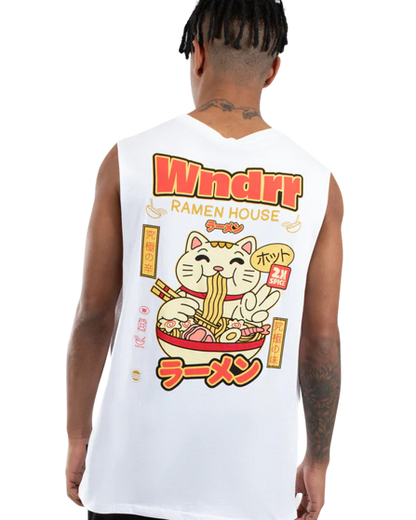 Wndrr Ramen Muscle Top - White