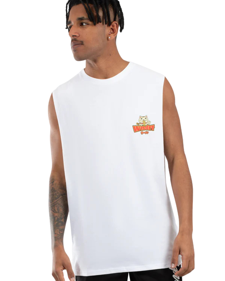 Wndrr Ramen Muscle Top - White