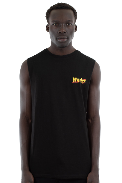 Wndrr Live Fast Muscle Top - Black
