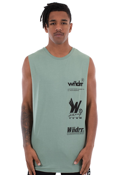 Wndrr Enigma Muscle Top - Olive