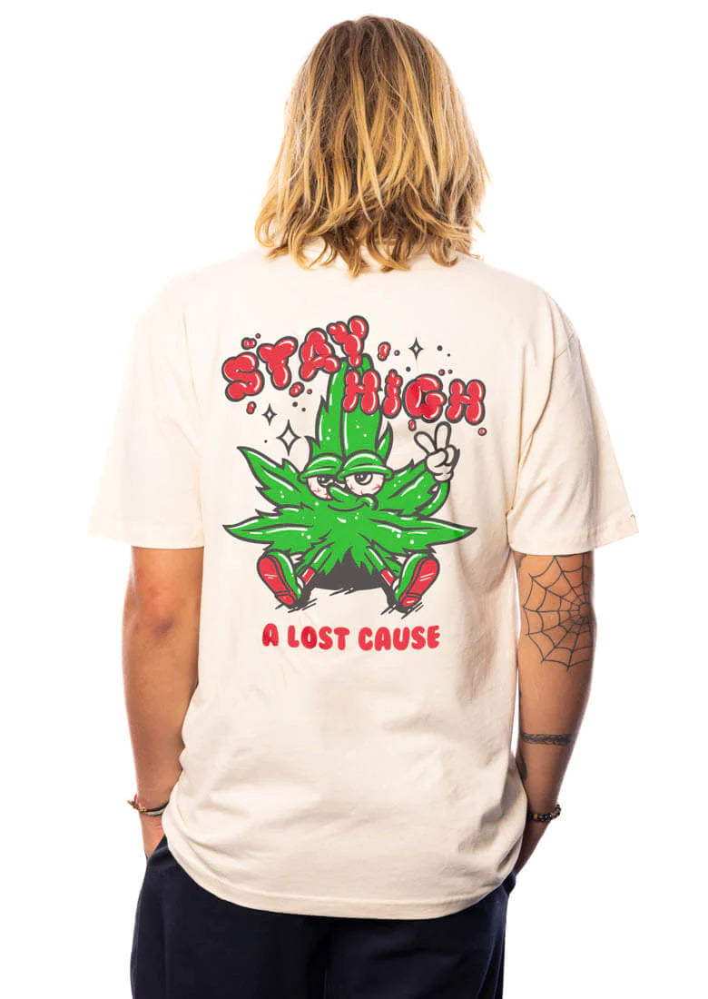 Stay High Tee - Bone