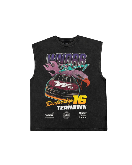 Tarmac Vintage Muscle Top - Washed Black