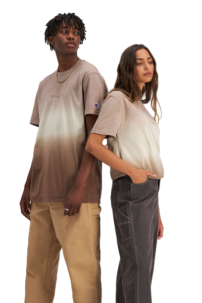 Champion Heritage Dip Dye Tee - Dark Khaki
