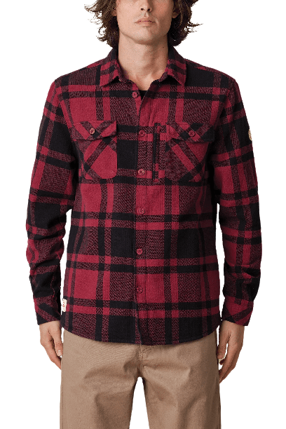Globe Wanderer Shacket - Rhubarb