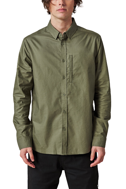 Globe Foundation L/S Shirt - Olive