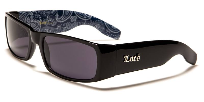 Locs Sunglasses - LOC9006-BDNBL (BANDANA - INSIDE ARM BLUE)