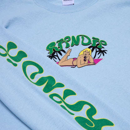 Nermrider Beach L/S Tee - Light Blue